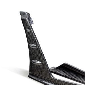 Honda Civic Type-R Side Skirt Extensions - Front - Seibon - MB-Style - Carbon Fiber - `23+