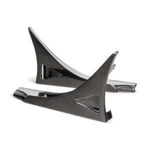 Honda Civic Type-R Rear Side Skirt Extensions - Seibon - MB-Style - Carbon Fiber - `23-`25