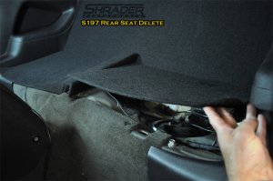 Ford Mustang Rear Seat Delete Kit - '11-'14