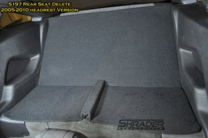 Ford Mustang Rear Seat Delete Kit - '05-'10