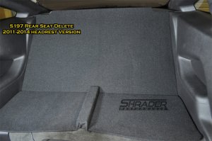 Ford Mustang Rear Seat Delete Kit - '11-'14