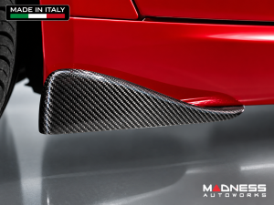 Alfa Romeo Giulia Side Skirt Flaps - Carbon Fiber - Stile Italia Alfa Romeo Giulia Side Skirt Flaps - Carbon Fiber - Stile Italia