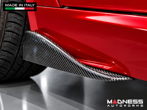 Alfa Romeo Giulia Side Skirt Flaps - Carbon Fiber - Stile Italia Alfa Romeo Giulia Side Skirt Flaps - Carbon Fiber - Stile Italia
