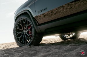 Rivian R1S Custom Wheels - S17-01 by Vossen - Satin Black