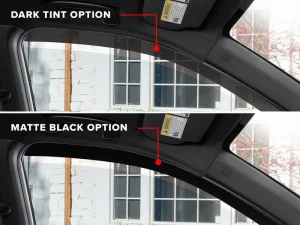 Volkswagen Jetta GLI Wind Deflectors - Front + Rear - WeatherTech - Dark Tint - `19-`26