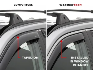Volkswagen Jetta GLI Wind Deflectors - Front + Rear - WeatherTech - Dark Tint - `19-`26