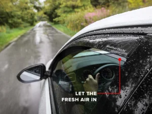Volkswagen Jetta GLI Wind Deflectors - Front + Rear - WeatherTech - Dark Tint - `19-`26