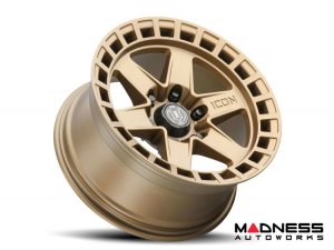 Ford Bronco Custom Wheels (1) - Raider - Satin Brass - 17 X 8.5 / 6 x 5.5 / 0 / 4.75" - Icon 