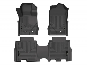 Ford Bronco Floor Liners - Front + Rear - 4 Door - Husky Weaterbeater Ford Bronco Floor Liners - Front + Rear - 4 Door - Husky Weaterbeater