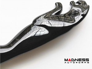 Jaguar Custom Emblem Set - Leaping Jaguar + Jaguar Lettering - Gloss Black Finish Jaguar Custom Emblem Set - Leaping Jaguar + Jaguar Lettering - Gloss Black Finish