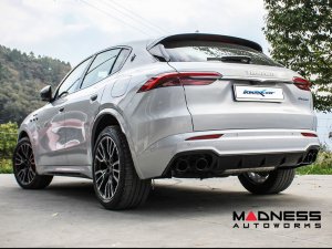 Maserati Grecale Performance Exhaust System - 2.0L Turbo - Rear Section - Electronic Valves - Black Tips - InoXcar Racing 