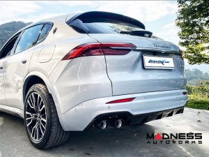 Maserati Grecale Performance Exhaust System - 2.0L Turbo - Rear Section - Electronic Valves - Black Tips - InoXcar Racing 