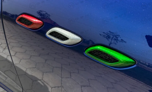 Maserati Levante Fender / Side Vents - Carbon Fiber - Italian Flag