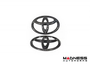 Toyota Carbon Fiber Badges - set of 2 Toyota Carbon Fiber Badges - set of 2