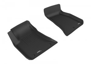 Dodge Challenger Floor Mats - Front - 3D MAXpider - Kagu Series - Black - `11-`14