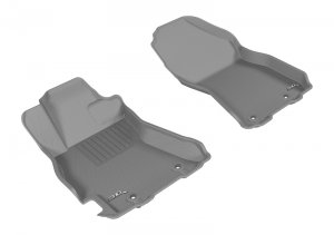 Subaru Legacy Floor Mats - Front - 3D MAXpider - Kagu - Gray - `15-`19