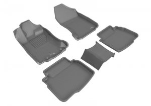 Subaru Legacy Floor Mats - Front - 3D MAXpider - Kagu - Gray - `20-`22