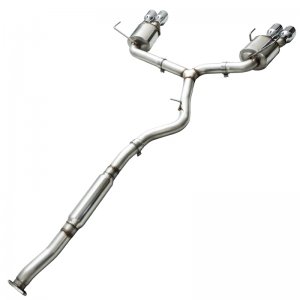 Subaru WRX Performance Exhaust - Rear - AWE Tuning - Cat-Back Touring - Chrome Silver - 2015