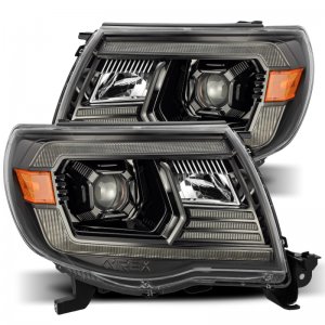 Toyota Tacoma Headlights - AlphaRex - PRO-Series Projector Plank Style - Alpha Black - `05-`11