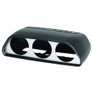 Dodge Challenger Gauge Pod - Dash - AutoMeter - Triple Dash Pod - Black - `08-`11