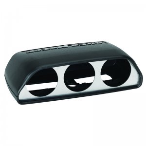 Dodge Challenger Gauge Pod - Dash - AutoMeter - Triple Dash Pod - Black - `08-`11