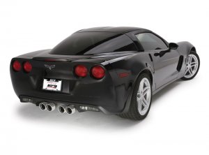 Chevrolet Corvette Z06 Performance Exhaust - Rear - Borla - S-Type II Cat Back - Polished - `06-`13