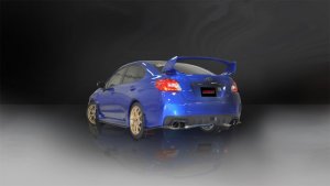 Subaru WRX Performance Exhaust - Rear - CORSA Performance - Cat-Back Sport with Dual Rear Exit and Twin 3.5in Black PVD Pro-Series Tips - Black - `15-`21