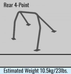 Subaru WRX Roll Cage - Cusco - Chromoly 4 Point 2 Passenger - 2015