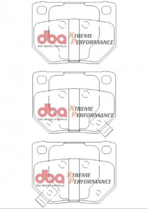 Subaru WRX Brake Pads - Rear - DBA - XP650 - `06-`07