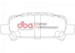 Subaru WRX Brake Pads - Rear - DBA - XP650 - `02-`03