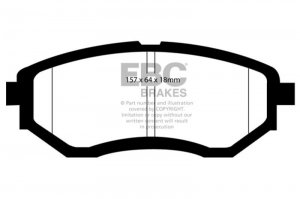 Subaru WRX Brake Pads - Front - EBC - Redstuff - `16-`21
