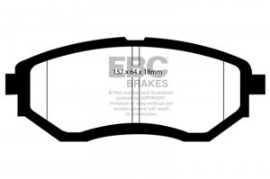 Subaru WRX Brake Pads - Front - EBC - Bluestuff NDX - `15-`21
