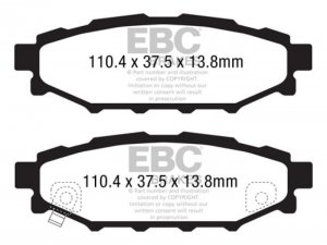 Subaru BRZ Brake Pads - Rear - EBC - Greenstuff 2000 Series Sport - 2012