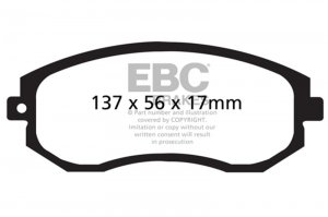 Subaru BRZ Brake Pads - Front - EBC - Bluestuff NDX - 2012
