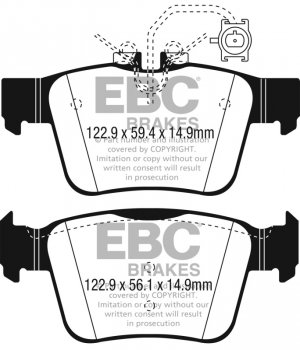 Alfa Romeo Giulia Brake Pads - Rear - EBC - Ultimax2 - 2017