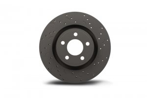 Subaru Legacy Brake Rotor(2) - Front - Hawk Performance - Talon Drilled And Slotted - 2015