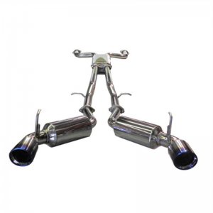 Nissan 350Z Performance Exhaust - Injen - Cat Back, Dual 60mm, Built-In Resonated X-Pipe - Burnt Titanium - `03-`08