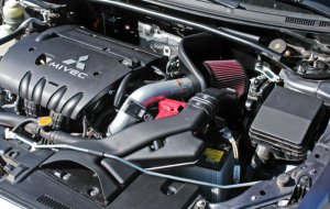 Mitsubishi Lancer Performance Air Intake - K&N Engineering - Typhoon Short Ram - Silver - 2007