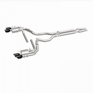 Ford Mustang Performance Exhaust - Rear - Magnaflow - NEO Series Cat-Back - Black Chrome - `18-`23