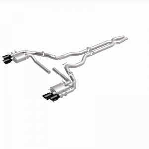 Ford Mustang Performance Exhaust - Rear - Magnaflow - NEO Series Cat-Back - Black Chrome - `18-`23