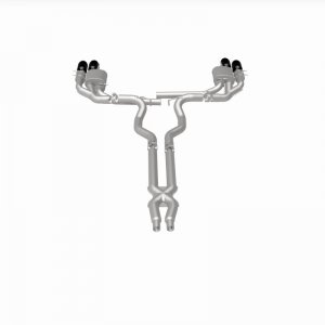 Ford Mustang Performance Exhaust - Rear - Magnaflow - NEO Series Cat-Back - Black Chrome - `18-`23