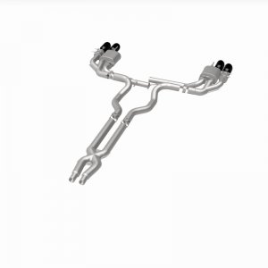 Ford Mustang Performance Exhaust - Rear - Magnaflow - NEO Series Cat-Back - Black Chrome - `18-`23