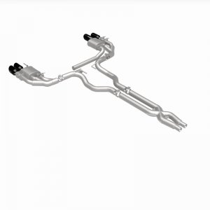 Ford Mustang Performance Exhaust - Rear - Magnaflow - NEO Series Cat-Back - Black Chrome - `18-`23