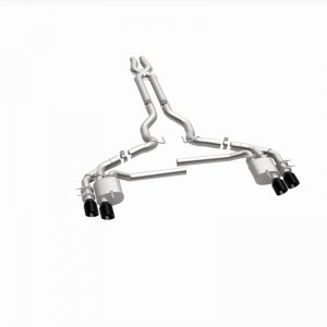 Ford Mustang Performance Exhaust - Rear - Magnaflow - NEO Series Cat-Back - Black Chrome - `18-`23
