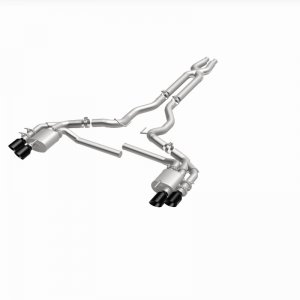 Ford Mustang Performance Exhaust - Rear - Magnaflow - NEO Series Cat-Back - Black Chrome - `18-`23