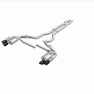 Ford Mustang Performance Exhaust - Rear - Magnaflow - NEO Series Cat-Back - Black Chrome - `18-`23