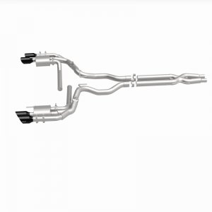 Ford Mustang Performance Exhaust - Rear - Magnaflow - NEO Series Cat-Back - Black Chrome - `18-`23