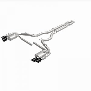 Ford Mustang Performance Exhaust - Rear - Magnaflow - NEO Series Cat-Back - Black Chrome - `18-`23