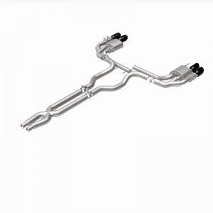 Ford Mustang Performance Exhaust - Rear - Magnaflow - NEO Series Cat-Back - Black Chrome - `18-`23