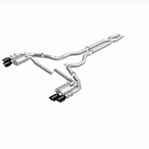 Ford Mustang Performance Exhaust - Rear - Magnaflow - NEO Series Cat-Back - Black Chrome - `18-`23